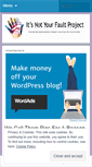 Mobile Screenshot of itsnotyourfaultproject.wordpress.com
