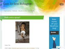 Tablet Screenshot of comfesembobagem.wordpress.com