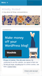 Mobile Screenshot of kindlynoted.wordpress.com