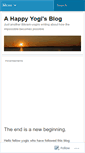 Mobile Screenshot of ahappyyogi.wordpress.com