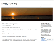 Tablet Screenshot of ahappyyogi.wordpress.com