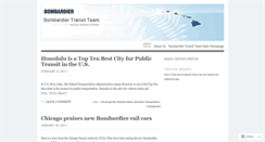 Desktop Screenshot of bombardiertransitteam.wordpress.com