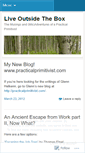 Mobile Screenshot of liveoutsidethebox.wordpress.com