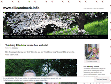 Tablet Screenshot of ellieandmarkjennings.wordpress.com