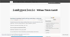 Desktop Screenshot of iamhyperlexic.wordpress.com