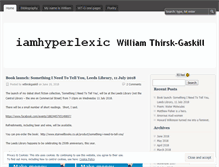Tablet Screenshot of iamhyperlexic.wordpress.com