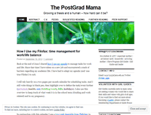 Tablet Screenshot of postgradmama.wordpress.com