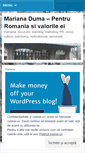 Mobile Screenshot of marianaduma.wordpress.com