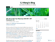 Tablet Screenshot of cjwang.wordpress.com