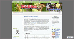 Desktop Screenshot of biosains08.wordpress.com