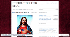 Desktop Screenshot of itschristopher.wordpress.com