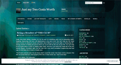 Desktop Screenshot of justmytwocentsworth.wordpress.com