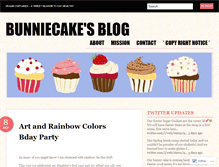 Tablet Screenshot of bunniecakes.wordpress.com