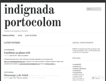 Tablet Screenshot of indignadaportocolom.wordpress.com