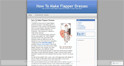 Desktop Screenshot of flapperdresses.wordpress.com