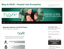 Tablet Screenshot of hospitaljoaoevangelista.wordpress.com