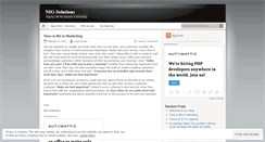 Desktop Screenshot of nigsolutions.wordpress.com
