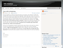 Tablet Screenshot of nigsolutions.wordpress.com