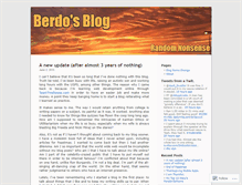 Tablet Screenshot of berdorules.wordpress.com