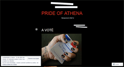 Desktop Screenshot of prideofathena.wordpress.com