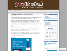 Tablet Screenshot of crazymomsblog.wordpress.com