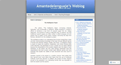 Desktop Screenshot of amantedelenguaje.wordpress.com