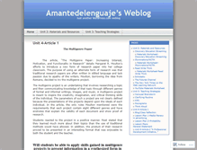 Tablet Screenshot of amantedelenguaje.wordpress.com