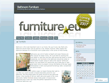 Tablet Screenshot of bathroomfurniture.wordpress.com