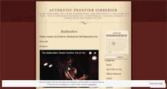 Desktop Screenshot of frontiergibberish.wordpress.com
