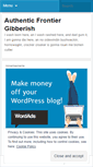 Mobile Screenshot of frontiergibberish.wordpress.com