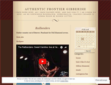 Tablet Screenshot of frontiergibberish.wordpress.com