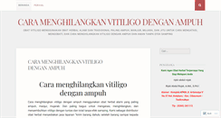 Desktop Screenshot of caramenghilangkanvitiligodenganampuh.wordpress.com