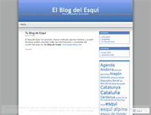 Tablet Screenshot of esquiblog.wordpress.com