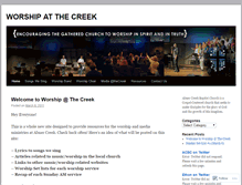 Tablet Screenshot of abcreekworship.wordpress.com