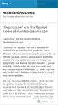 Mobile Screenshot of manilablossoms.wordpress.com