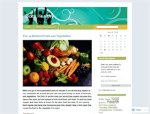 Tablet Screenshot of bornhealthy.wordpress.com