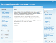 Tablet Screenshot of homosexualityinancientgreece.wordpress.com