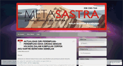 Desktop Screenshot of metasastra.wordpress.com