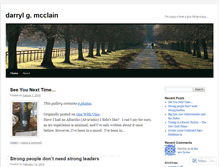 Tablet Screenshot of darrylmcclain.wordpress.com