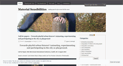Desktop Screenshot of materialsensibilities.wordpress.com