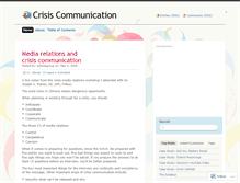 Tablet Screenshot of crisiscomm.wordpress.com