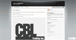 Desktop Screenshot of cbltradinginc.wordpress.com