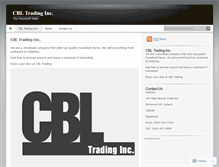 Tablet Screenshot of cbltradinginc.wordpress.com