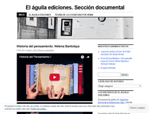 Tablet Screenshot of elaguilaediciones.wordpress.com