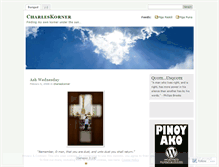 Tablet Screenshot of charleskorner.wordpress.com