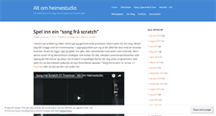 Desktop Screenshot of hjemmestudioet.wordpress.com