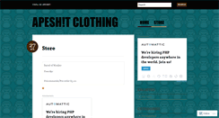 Desktop Screenshot of apeshitclothing.wordpress.com