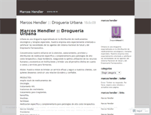 Tablet Screenshot of marcoshendler.wordpress.com