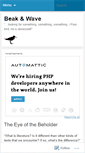 Mobile Screenshot of beakandwave.wordpress.com