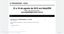 Desktop Screenshot of ergodesign2012.wordpress.com